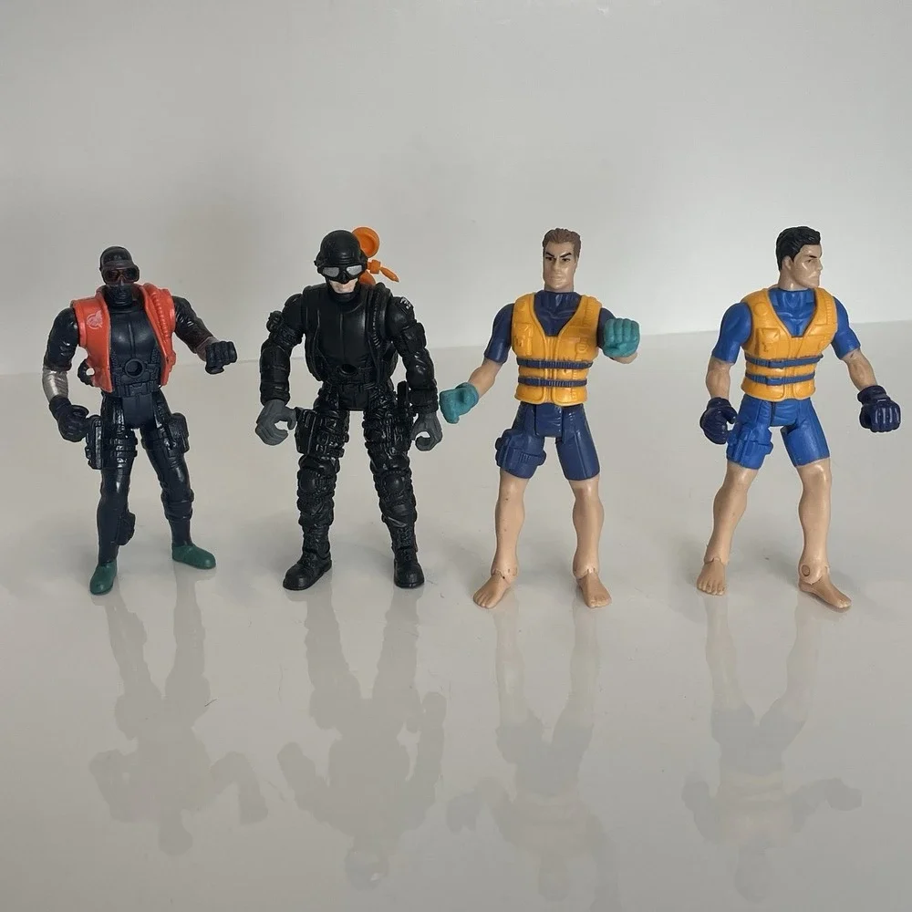 Lot Of‎ 4 Scuba Divers Action Figures Chap Mei